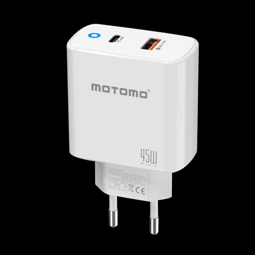 Motomo Cargador 45w/18w USB C/ USB A